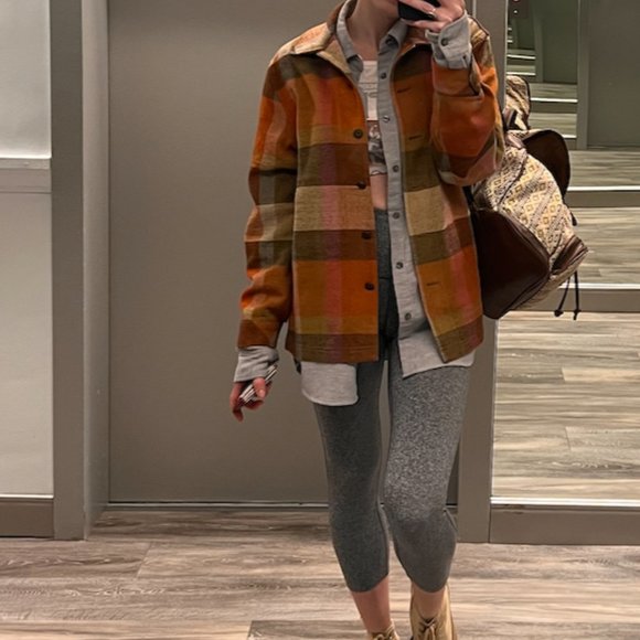 Orange Plaid Jacket - Picture 9 of 9